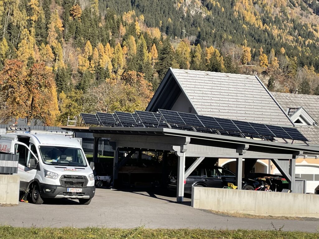 Photovoltaikanlage, Obervellach, Sonnenstrom, NEOOM Stromspeicher, SOLARier Gesellschaft für erneuerbare Energie mbH, die Heizungsstromundwassertechniker, Goodwe Wechselrichter,