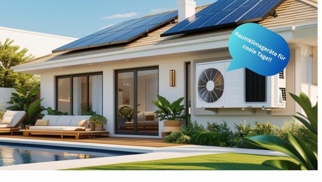 Raumklimageräte, Remko, SOLARier, Wandgeräte zum Kühlen und Heizen, Split-Klimasystem,